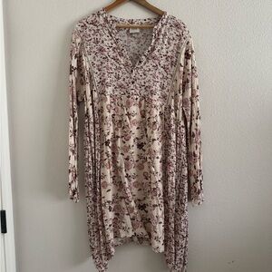 Knox Rose Cream and Pink Floral Blouse